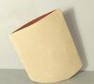 66. Stoneware leaning vase by Val Barry